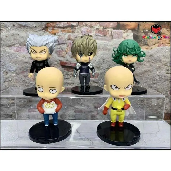 One punch Man Set 5 Figuras 10cm en Bolsa Anime Saitama A1238