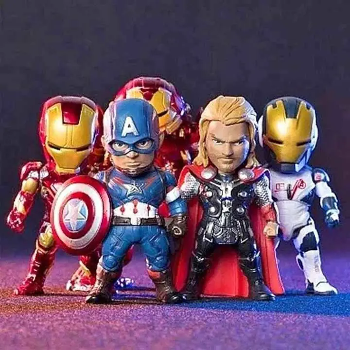 Iron Man Capitan América Hulkbuster Set X 5 Figuras 10cm en Bolsa Marvel Superhéroes M6118