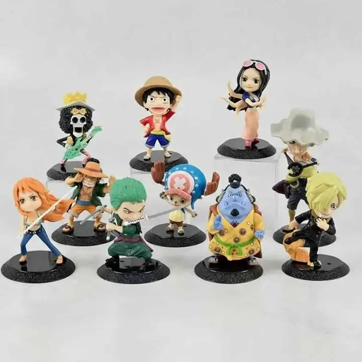 Luffy Zoro Nami Set X 9 Figuras 11cm en Bolsa Anime One Piece L2717