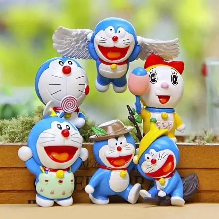 Doraemon Set X 6 Figuras 5cm en Bolsa Anime A3754