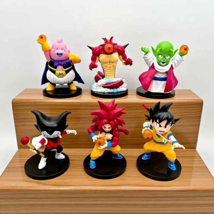 Goku Dende Gomah Buu Porunga Set X 6 Figuras 9cm en Bolsa Anime Dragon Ball Daima D5104