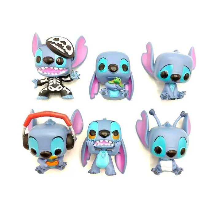 Stitch Set X 6 Figuras 10cm en Bolsa D3922