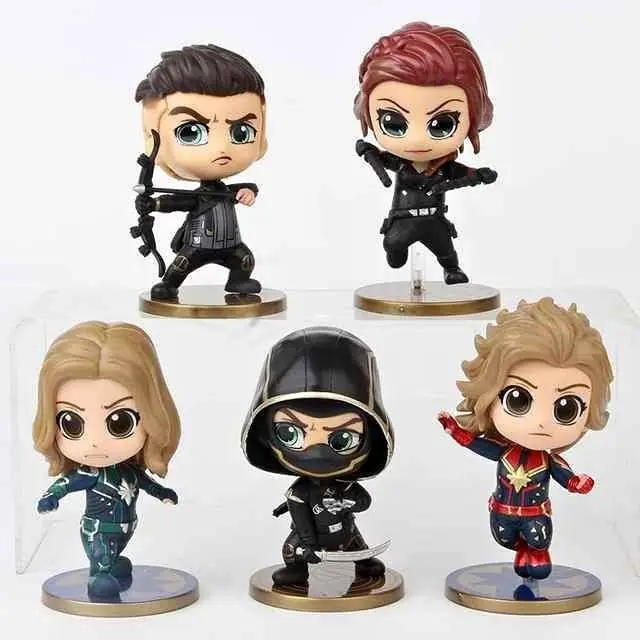 Avengers set 5 Figuras 10cm Ronin - Hawkeye - Black Widow Capitana loose Marvel Superheroes MV029
