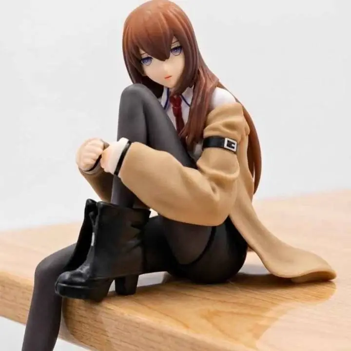 Kurisu Makise Sentada Figura 15cm en Caja Anime Steins;Gate A5516