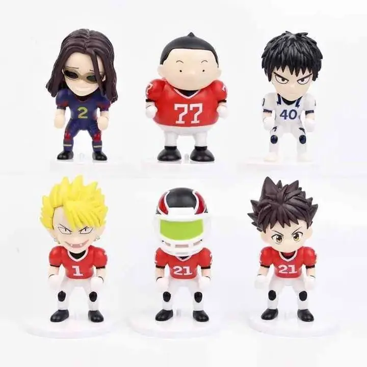 Eyeshield 21 Set X 6 Figuras 10cm en Bolsa Anime A2688