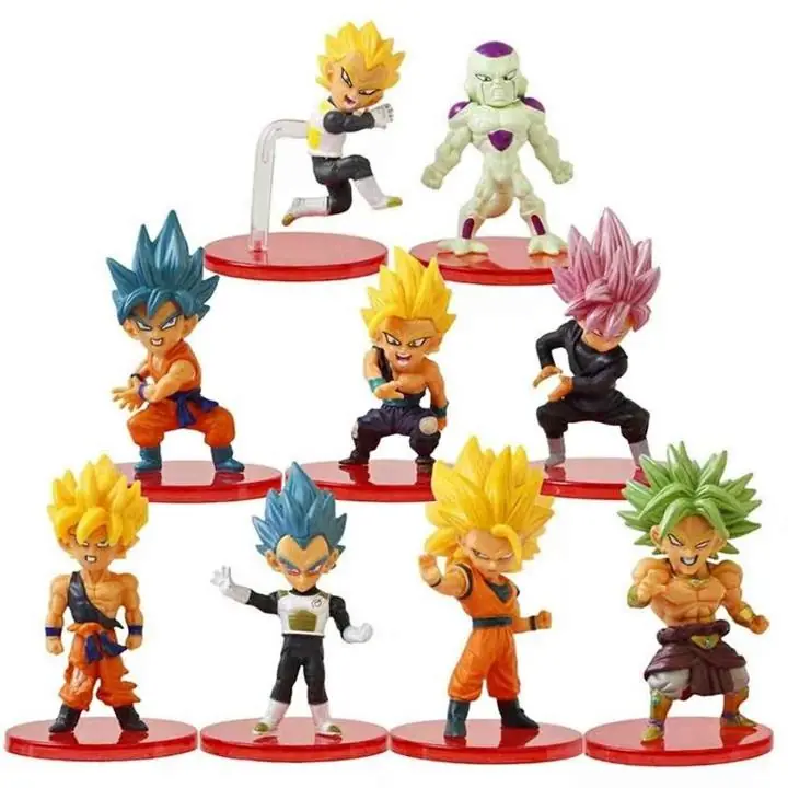 Dragon Ball Z Set X 9 Figuras 8cm en Bolsa Anime D4745