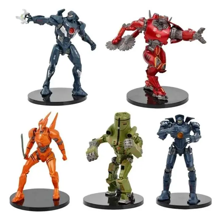 Gipsy Danger Crimsom Typhon Cherno Alpha Set X 5 Figuras 12cm Película Pacific Rim P4879