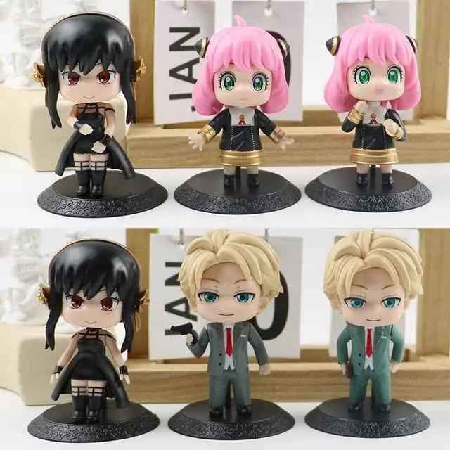 Spy Family Set X 6 Figuras 9cm en Bolsa Anime S1390