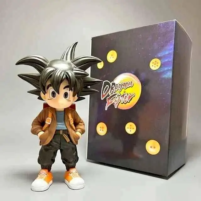 Goku Niño Ropa Casual Mochila & Zapatillas Figura 15cm en Caja Anime Dragon Ball D6288