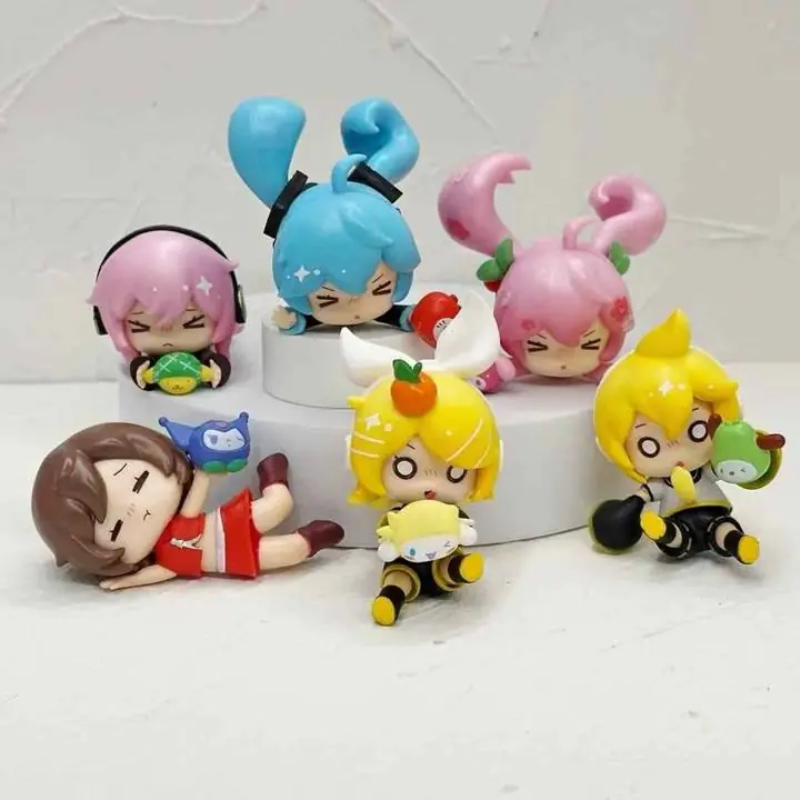 Miku - Rin - Len - Luka Set X 6 Figuras 6cm en Bolsa Anime Vocaloid M4756