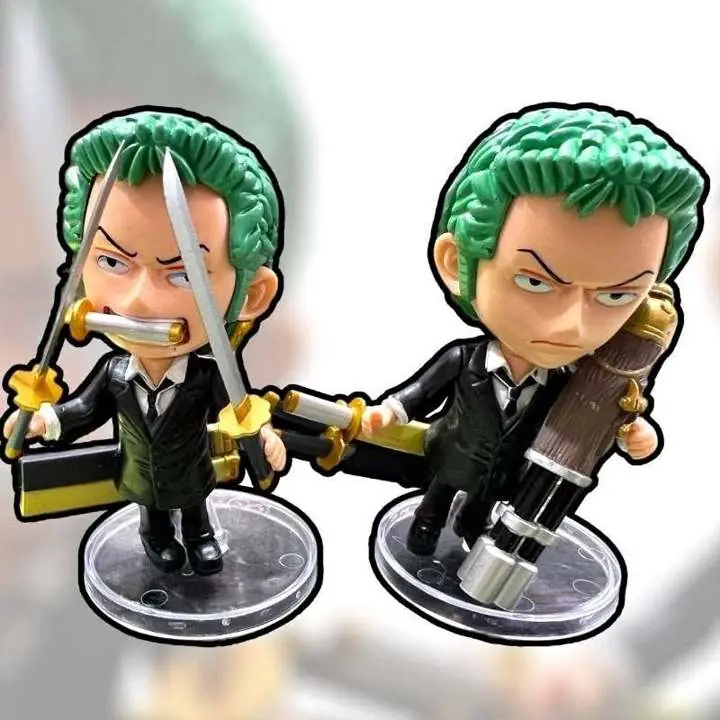 Zoro Roronoa Set X 2 Figuras 12cm en Bolsa Anime One Piece L1969