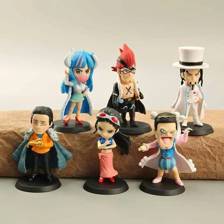 Yamato X Drake Rob Sir Crocodile Nico Set X 6 Figuras 9cm en Bolsa Anime One Piece L2268