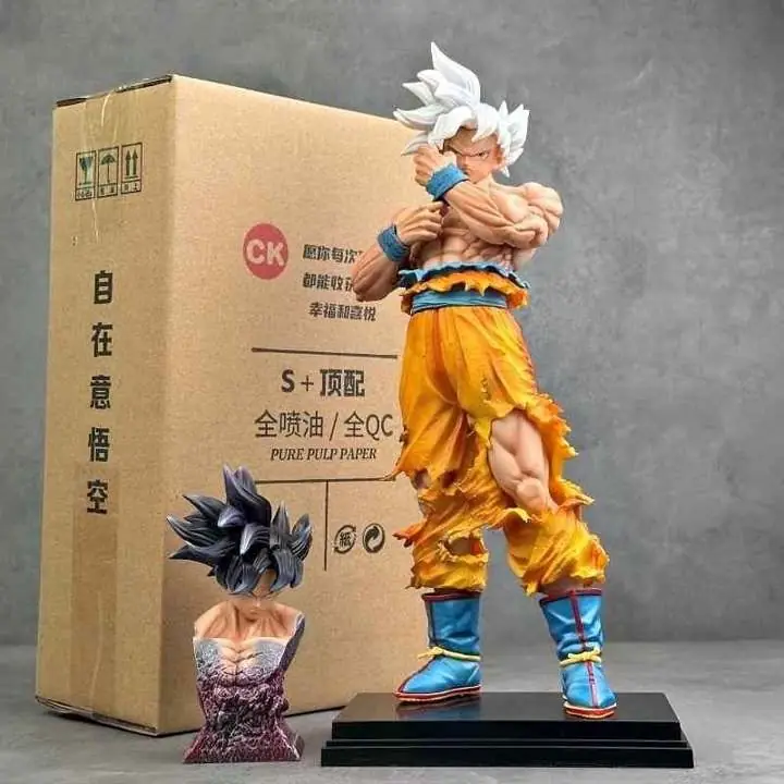 Figura Goku Ultra Instinto Sign 37cm Dragon Ball Super Caja M5331