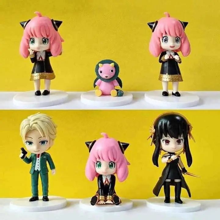 Spy Family Set X 6 Figuras 10-5cm en Bolsa Anya Yor Loid Forget Anime S1449