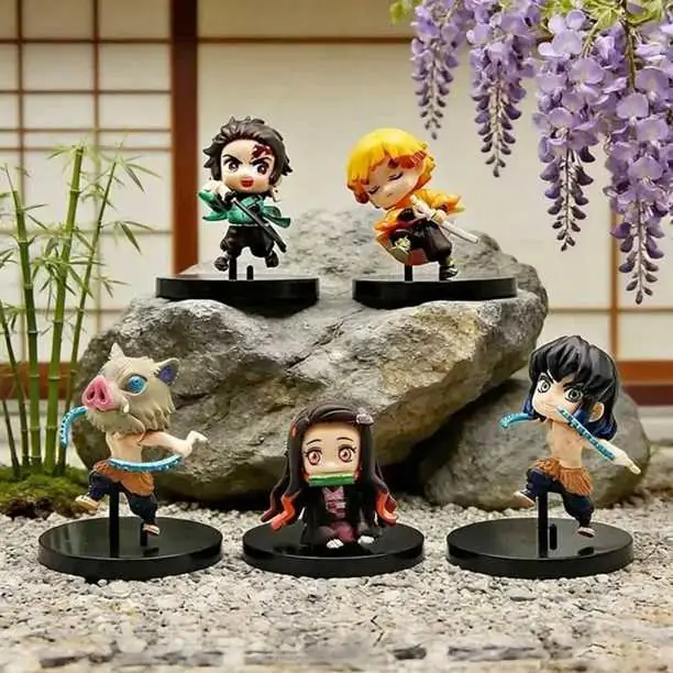 Set x5 Figuras Demon Slayer - Kimetsu no Yaiba (7cm) K5262