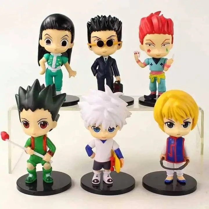 Hunter X Hunter Set X 6 Figuras 10cm en Bolsa Anime Gon Hisoka Killua Kurapika H1917