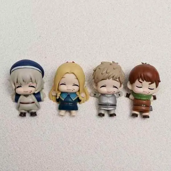 Set X4 Figuras Anime Dungeon Meshi 7cm en Bolsa - Laios, Marcille, Chilchuck, Falin A4581