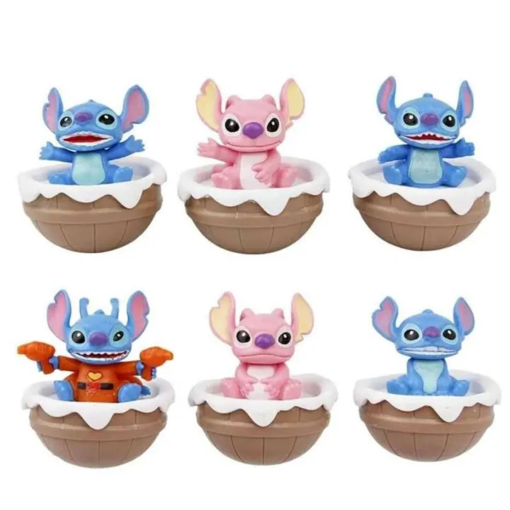 Lilo & Stitch Set de 6 Figuras 8cm en Bolsa Disney A4296