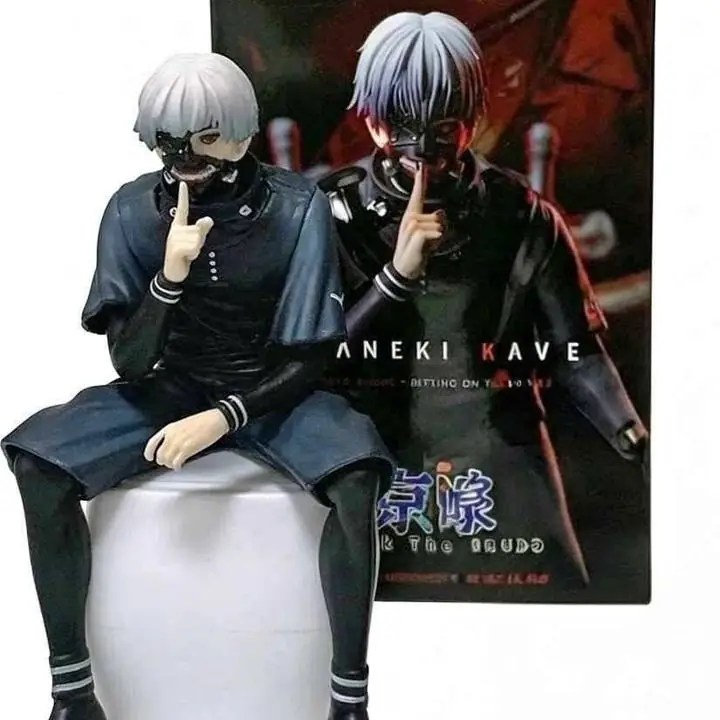 Ken Kaneki Sentado Figura 11cm en Caja Anime Tokyo Ghoul A5300