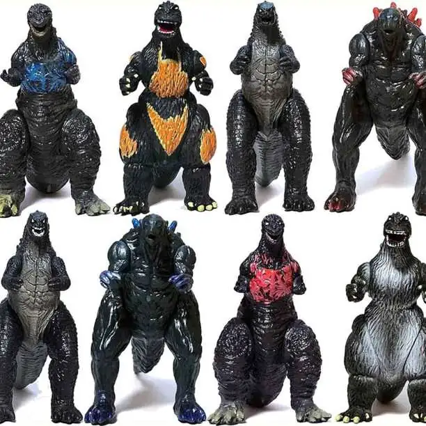 Godzilla Set X 8 Figuras 8cm en Bolsa Película G9341