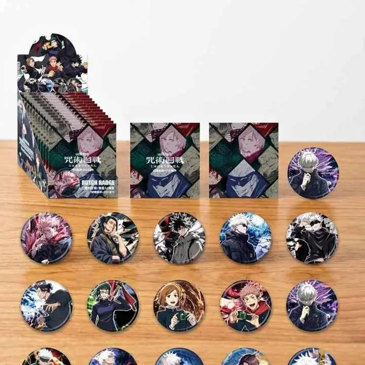 Pin Metal Set X 12 Piezas 7.5cm en Caja Sorpresa Anime Jujutsu Kaisen JL205