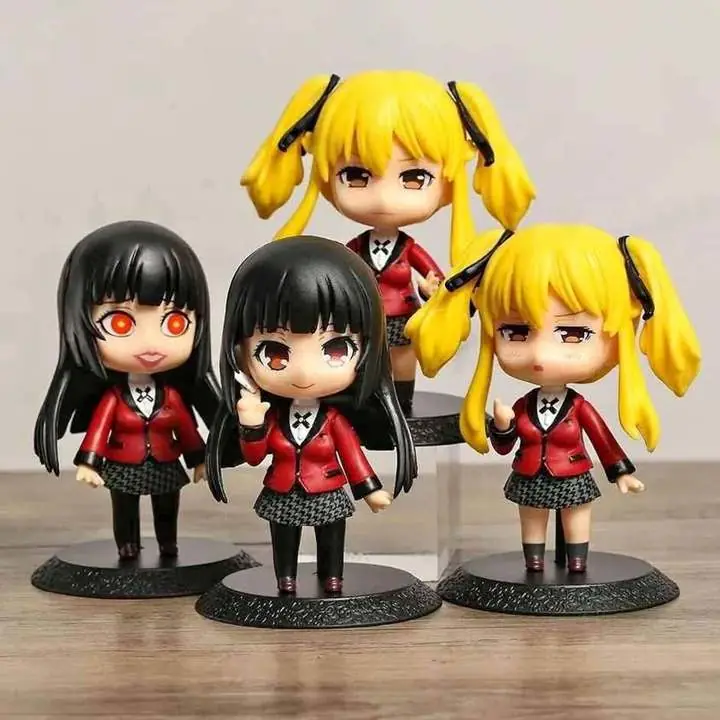 Yumeko & Mary Set X 4 Figuras 10cm en Bolsa Anime Kakegurui A1674