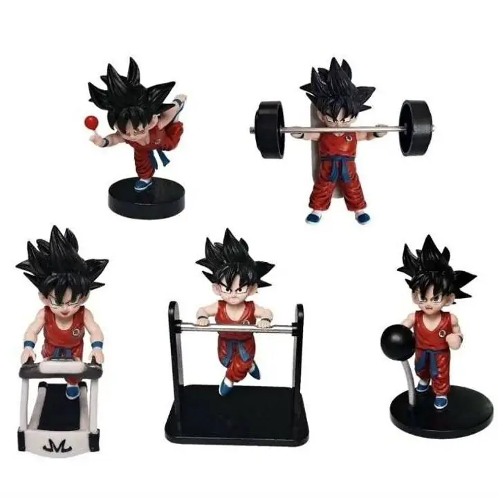 Goku Niño Entrenando Set X 5 Figuras 8cm en Bolsa Anime Dragon Ball D4095