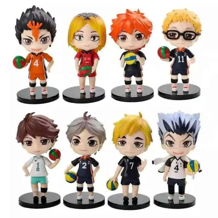 Haikyu ! Set x8 Figuras 7cm Anime A8302