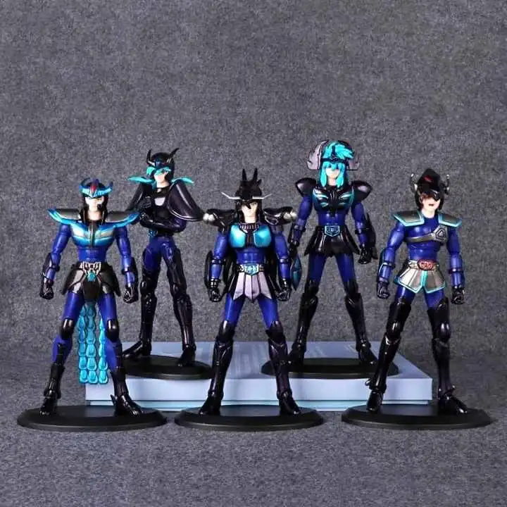 Caballeros Negros Set X 5 Figuras 18cm en Bolsa Anime Saint Seiya S2570