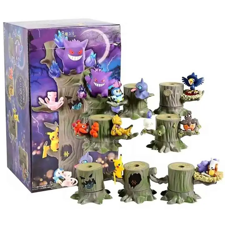 Árbol de Gangar Figura 22cm 8 Piezas en Caja Anime Pokémon P5450