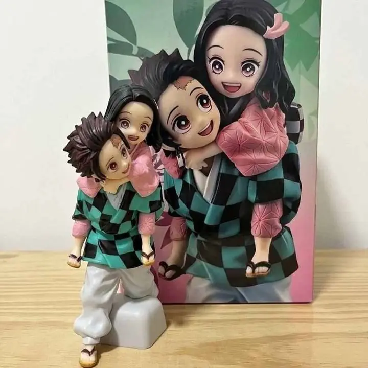 Tanjiro & Nezuko Figura 13cm en Caja Anime Demon Slayer K