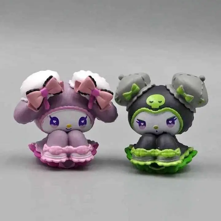 Kuromi - My Melody Set X 4 Figuras 4cm en Bolsa Anime Kuromi S4481