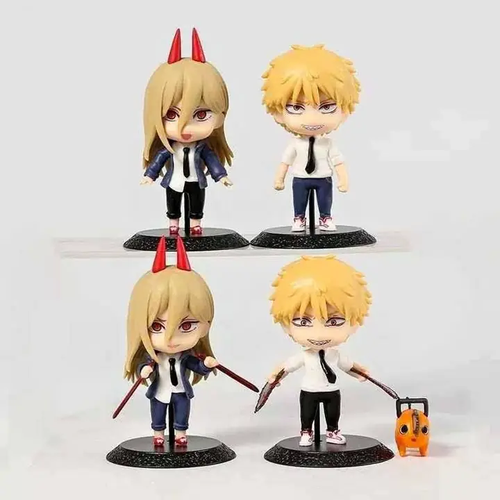 Chainsaw Man Set X 5 Figuras 10cm en Bolsa Anime Denji Power Pochita C1294
