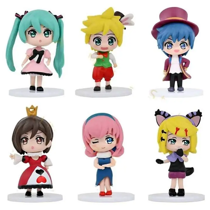 Miku Set X 6 Figuras 10cm en Bolsa Anime Vocaloid M3997