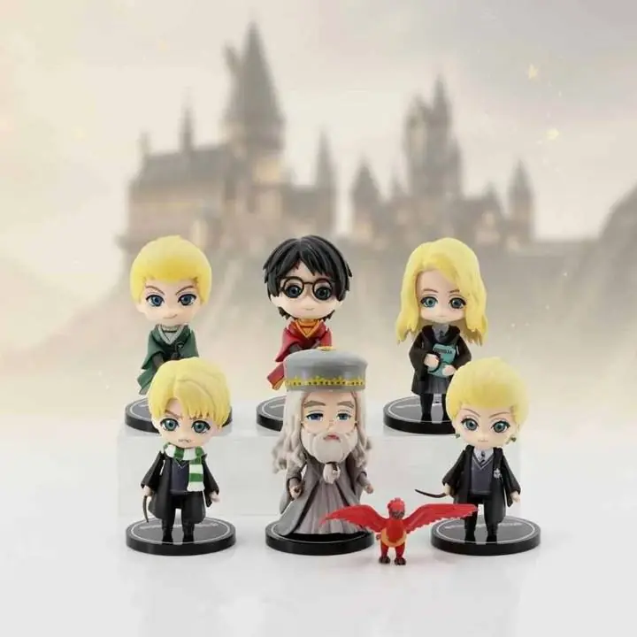 Set 6 Figuras Harry Potter 10cm - Harry, Dumbledore, Draco | Coleccionables en Bolsa H1444