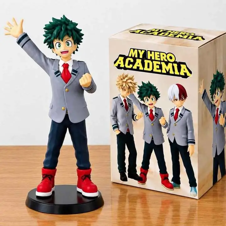 Izuku Midoriya Uniforme Escolar Ver. Figura 19cm en Caja Anime My Hero Academia H5619