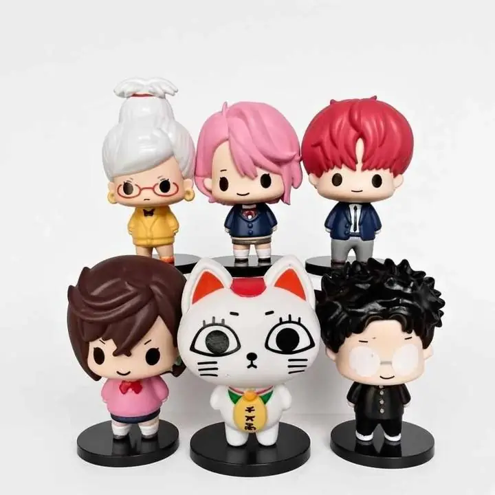 Momo Okarun Seiko Aira Set X 6 Figuras 9cm en Bolsa Anime Dan da Dan A5064