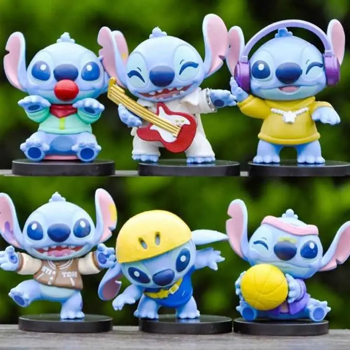 Stitch Set X 6 Figuras 8cm en Bolsa A3515