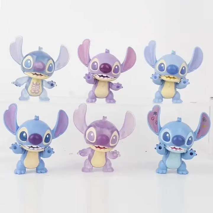 Stitch & Angela Set X 6 Figuras 10cm en Bolsa Disney A4071