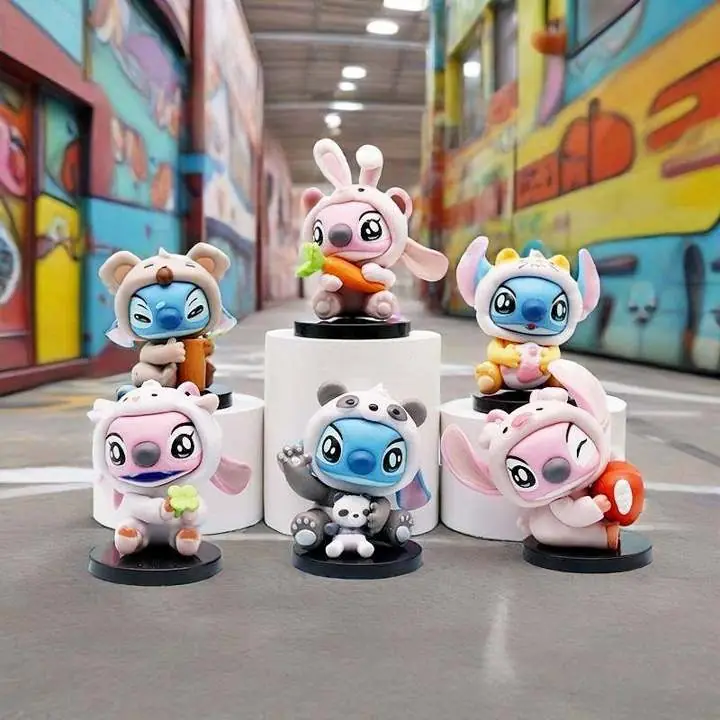 Lilo & Stitch Set X 6 Figuras 8cm en Bolsa Película Disney S4362