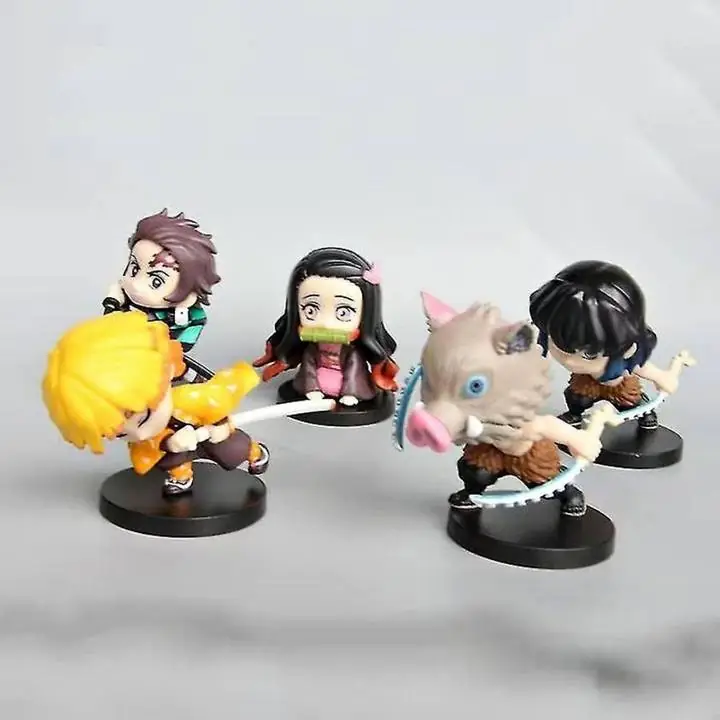 Demon Slayer Set X 5 Figuras 8cm en Bolsa Anime K1450