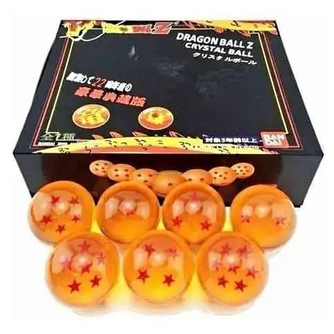 Esferas del Dragón 3.5cm diámetro Set X7 en Caja Dragon Ball Z D8306