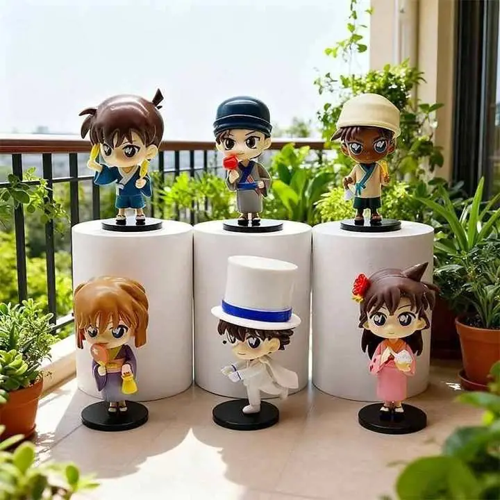 Set de 6 Figuras Anime Coleccionables: Detective Conan - Especial Festival Japonés A5197