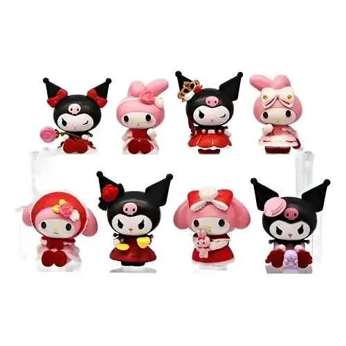 My Melody & Kuromi Set X 8 Figuras 8cm en Bolsa Anime Sanrio S3011