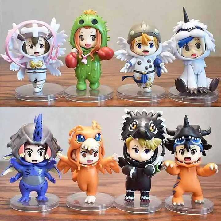 Digimon Set X 8 Figuras 9cm en Bolsa Anime Digimon A3074