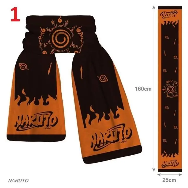 Bufanda Naruto Lana 1.60 m X 25cm 10 Modelos Distintos Sakura Kakashi Anime Accesorio X4182