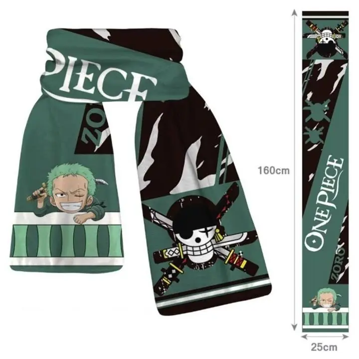 Bufanda One Piece Zoro de Lana Medida 160cm X 25cm Anime H2421