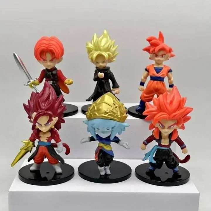 Dragon Ball Set X 6 Figuras 10cm en Bolsa Anime D2646