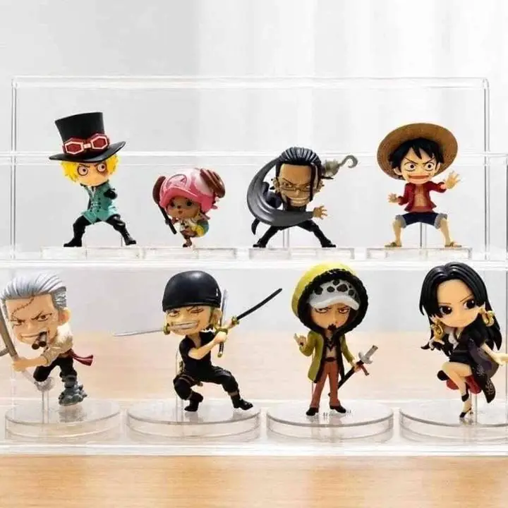 Luffy Zoro Ace Boa Chopper Set X 8 Figuras 6-7cm en Bolsa Anime One Piece L5423