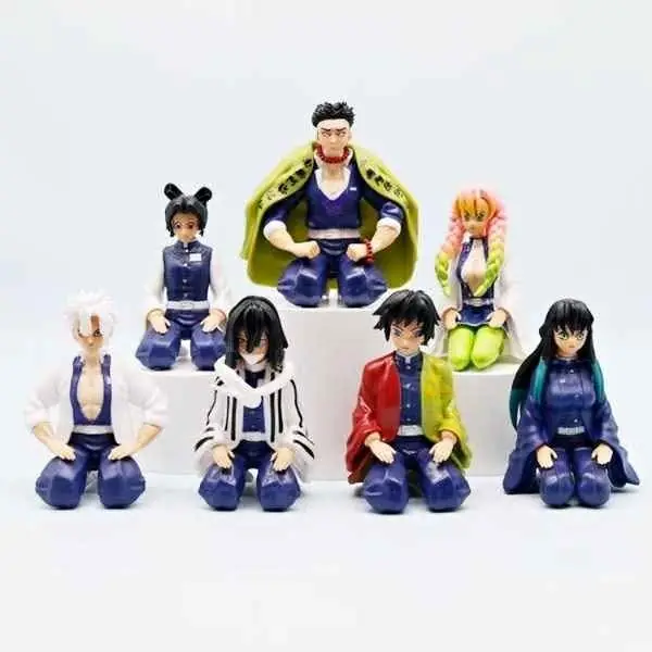 Set X 7 Pilares 10cm en Bolsa Anime Demon Slayer K4344